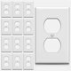 thumbnail image 1 of Placa de Pared Bates Choice Dúplex Paquete de 12 Blanca 11.5x7 cm, 1 of 9
