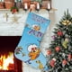 thumbnail image 1 of Hormiga Atómica Tema: Calcetines de Navidad, fino lino blanco para colgar en escaleras y chimenea, decoración navideña para el hogar, regalo de Navidad. 45cm × 32cm, 1 of 5