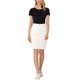 thumbnail image 2 of INSPIRE CHIC Faldas de Mezclilla para Mujer Cintura Alta Dobladillo Desgastado Falda Corta de Jean Blanca XL, 2 of 6