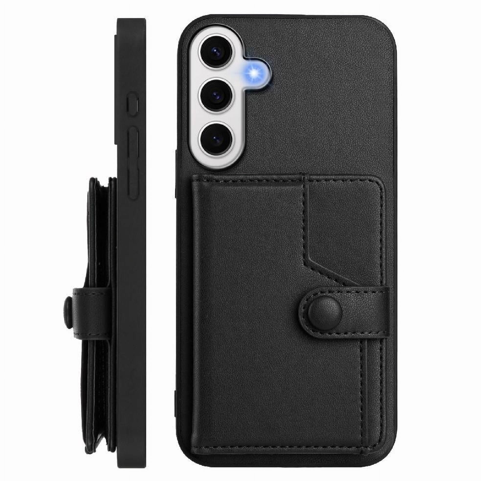 Foxdock Funda Para Samsung Galaxy S24 Fe Con Bloqueo Rfid - Diseño Elegante Con Cierre De Botón