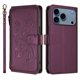 thumbnail image 2 of Funda Cartera Mariposa para [iPhone 18 Pro Max] con Soporte y Cremallera Violeta, 2 of 6