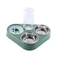 Ioensy - Comedero Automático Para Mascotas, Compacto Y Para Gatos, Para Cachorros Y Conejos, Color Verde