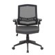 thumbnail image 2 of Silla de trabajo Boss Office Products de malla con brazos abatibles B6223-BK, 2 of 7