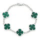 thumbnail image 1 of Pulsera green clover oro18k positividad saint venik, 1 of 3