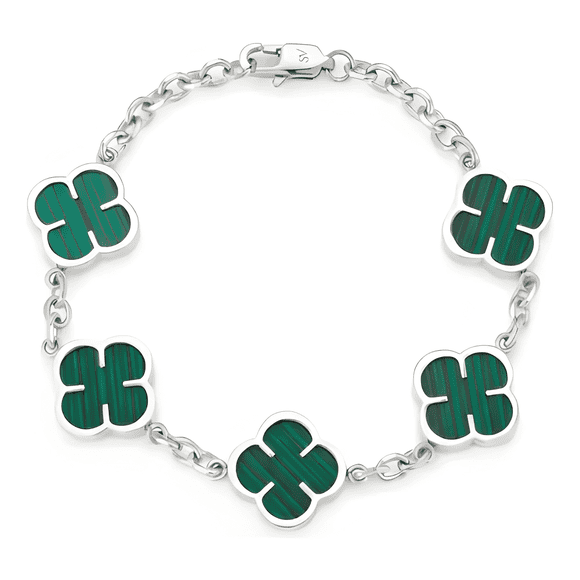 Pulsera green clover oro18k positividad saint venik #2