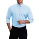thumbnail image 5 of Camisas de Vestir Formales de Color Sólido con Cuello de Punta y Manga Larga para Hombre Estilo INSPIRE CHIC Azul Claro XL, 5 of 6
