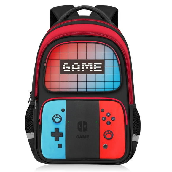 Mochila escolar TILYTADLY Gamer Boys de 17.3 pulgadas para niños de 6 a 18 años