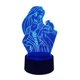 thumbnail image 2 of Lampara Ilusion 3d Rapunzel De 7 Colores Base Touch, 2 of 6