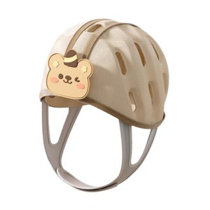Magideal - Casco De Bebé Protección Para Sombrero, Suave Anticaída Anticolisión, Cómodo Para Gatear Y Caminar Gorra Infantil Para Niños Niñas Bebés, Marrón