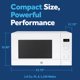 thumbnail image 2 of Horno microondas GE de 1.6 pies cúbicos, 1150 W, con 8 ajustes automáticos, blanco, 2 of 9