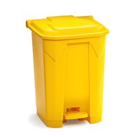 Recilock - Basurero 50 Litros Pedal Central - Amarillo