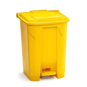 Recilock - Basurero 50 Litros Pedal Central - Amarillo