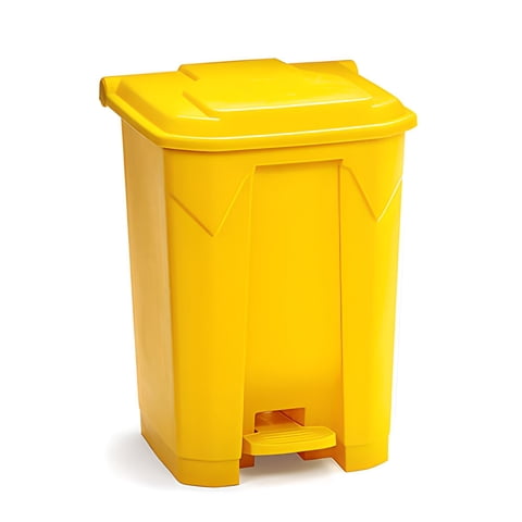 Recilock - Basurero 100 Litros Pedal Central - Amarillo