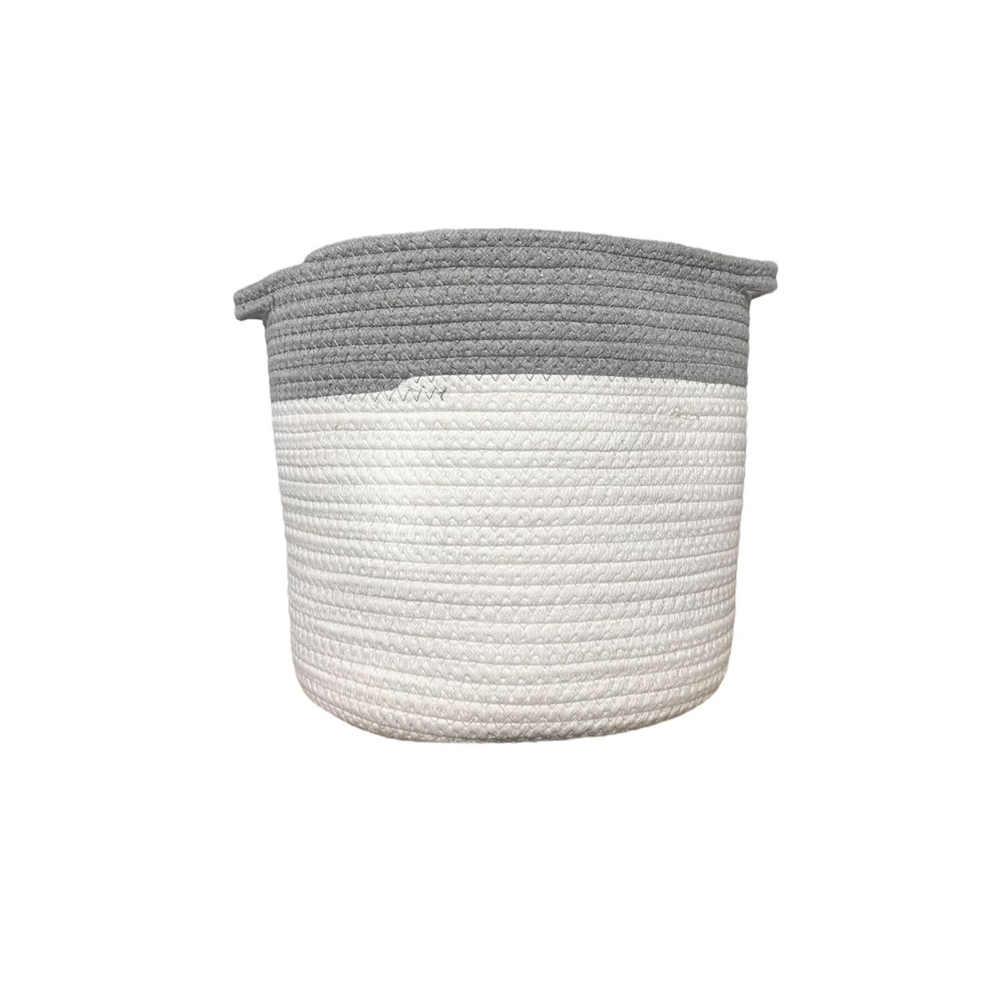 Oem - Macetero Cesto Canasto Maceta De Mimbre Bicolor