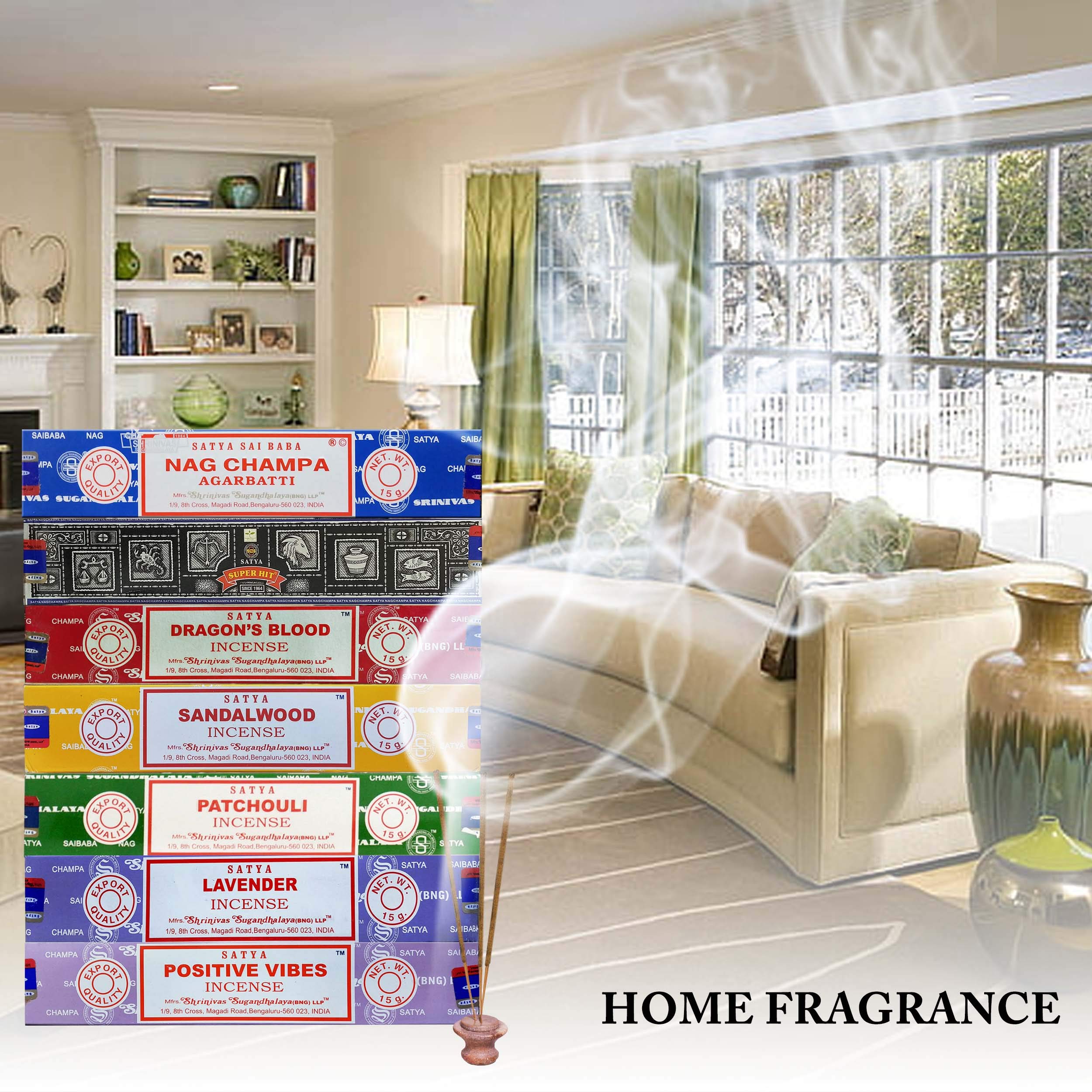 Set de Regalo Incienso Satya Nag Champa Super Hit Sangre de Dragón