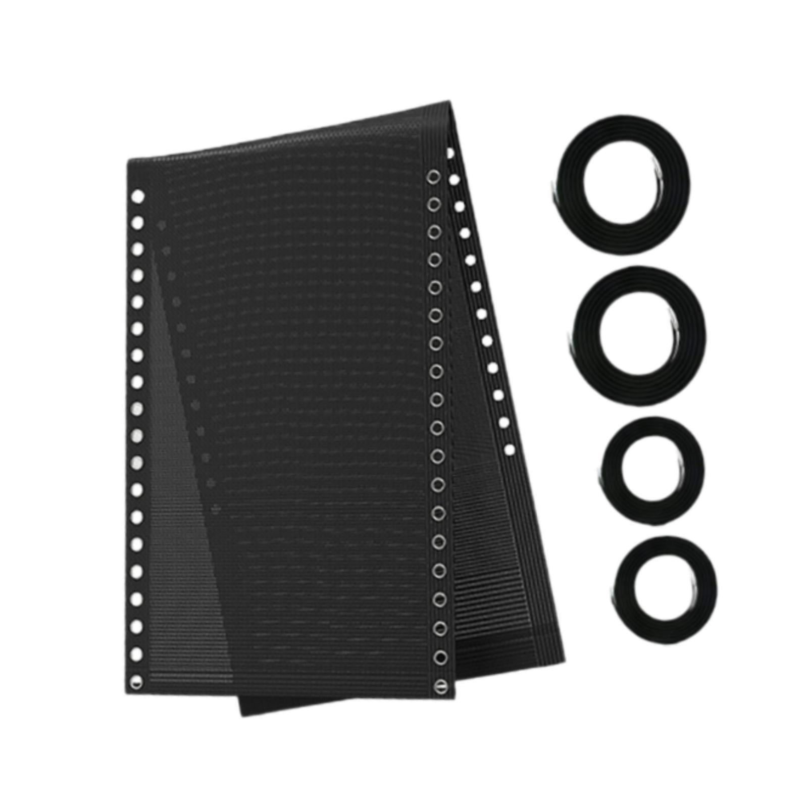 Ioensy - Tela Reclinable De 160 Cm X 48 Cm Para Sillón Reclinable Zero Gravity Sling Chair Negro