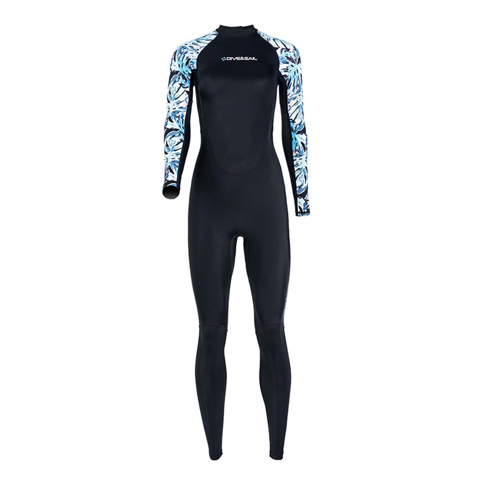 Ioensy - Traje De Neopreno Para Mujer, Traje Húmedo De Manga Larga De Secado Rápido Para Surf, Deportes Acuáticos, Buceo Xs Negro