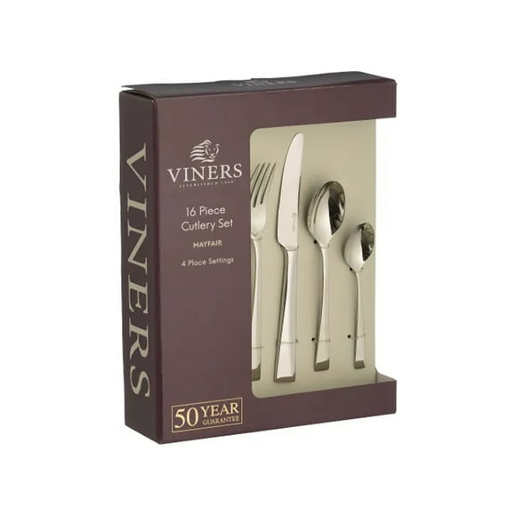 Set Cubiertos Mayfair 16 Pzs Acero Inoxidable