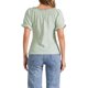 thumbnail image 3 of INSPIRA CHIC Blusa a Cuadros de Vuelta al Colegio para Mujer con Cuello Redondo, Volantes y Mangas Abullonadas M Verde, 3 of 6
