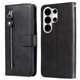 thumbnail image 4 of Funda tipo cartera para Samsung Galaxy S26 Ultra con bolsillo con cremallera y ranuras para tarjetas – Función de soporte Negro, 4 of 5