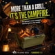 thumbnail image 2 of Parrilla portátil de carbón Flame Box Ranger Plus plegable de acero inoxidable 304, 2 of 8