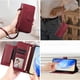 thumbnail image 2 of Funda Billetera Cremallera para Samsung Galaxy S22 Plus 5G con Porta Tarjetas, Soporte y Correa Rojo, 2 of 5