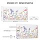 thumbnail image 5 of Cubierta decorativa para placa de interruptores Oilbiexn de 4 módulos con diseño floral, 5 of 8