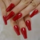 thumbnail image 1 of Uñas postizas Coolnail rojas estilo coffin 24 uds/paquete ABS, 1 of 9