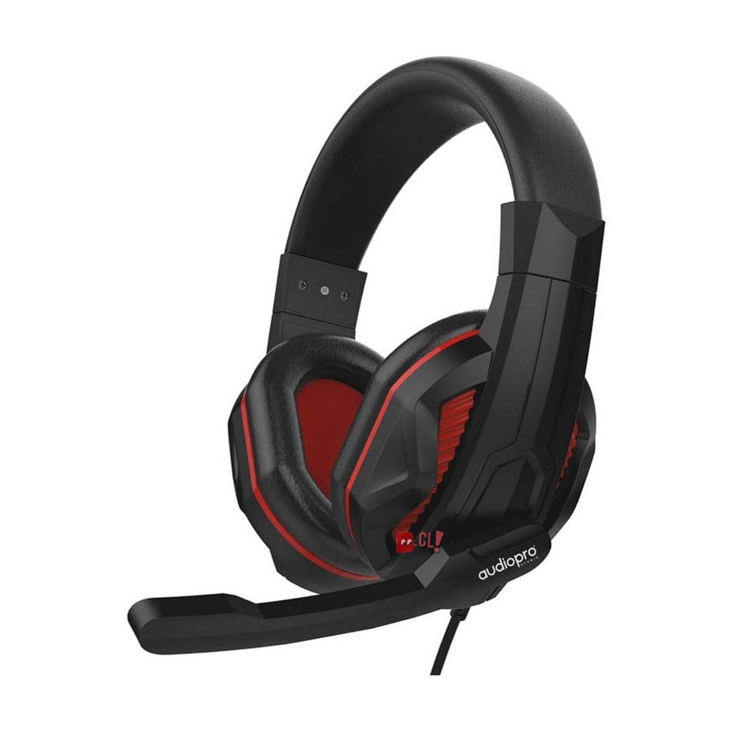 Audiopro - Audífonos Gamer Con Conector 3,5mm Color Rojo - Ps