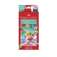 Faber Castell - Lápices Acuarela Faber-Castell X12 + Sacapunta + Pincel