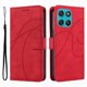 thumbnail image 1 of Funda tipo cartera con tapa para Motorola MOTO G57 Power 5G con tarjetero, soporte y cubierta magnética Rojo, 1 of 5