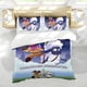 thumbnail image 5 of Amada la Aventura Conjunto de sábanas temático, trío de piezas, cómodo y amigable con la piel, diseño único, regalo de decoración para el hogar para familiares, amigos y fans,173cm *218cm, 5 of 6