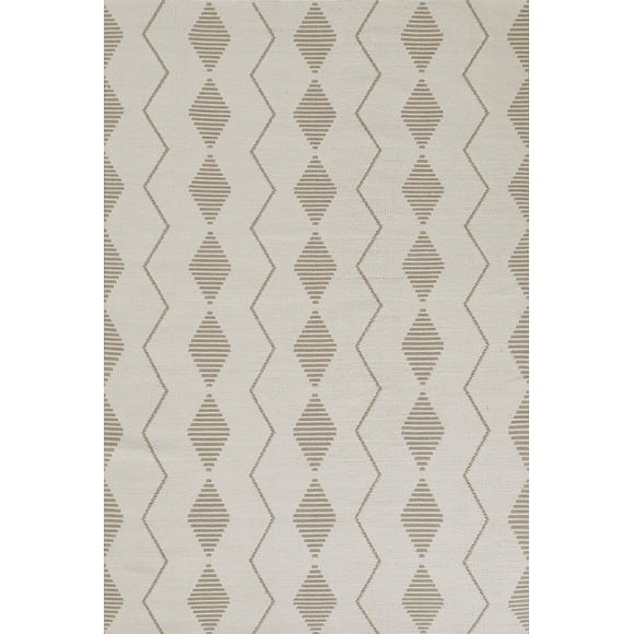 Alfombra Novogratz de Momeni Malmo Diamond Ivory Polyester