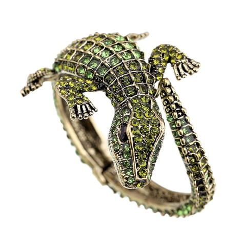 Magideal - Pulsera Envolvente Con Brazalete, Accesorios Para Atuendos, Brazalete Abierto Con Envoltura De Piel De Para Fiestas, Elegante, Para Niñas Y Verde