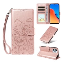 Funda Billetera Foxdock Compatible Con Xiaomi Redmi 12 4G/5G, Diseño Perrito Tierno, Ranuras Para Tarjetas Y Soporte Plegable