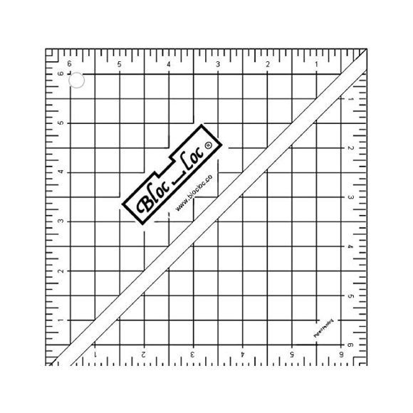 Regla Bloc Loc Media Cuadrada 16 cm 1 pieza