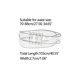thumbnail image 3 of INSPIRE CHIC Cinturones Transparentes para Jeans de Mujer con Hebilla Rectangular Plata, 3 of 4