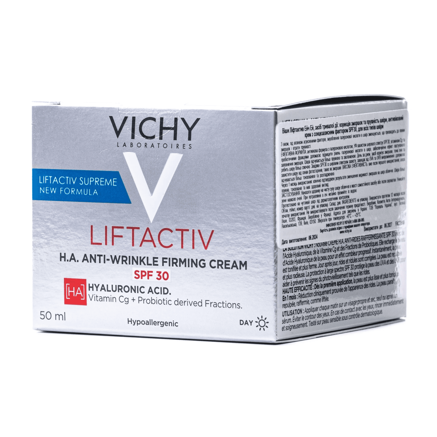 Crema De Dia Anti-edad Vichy Liftactiv Supreme 50ml Spf30