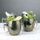 thumbnail image 2 of Juego de 4 tazas Moscow Mule, 100 % artesanales, de cobre puro de 500 ml y asas de latón dorado. 9,4 cm de diámetro x 10 cm de alto., 2 of 6