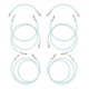 thumbnail image 1 of Myvolts Pack 8 Cables Patch Modular 15-80cm Mint Green, 1 of 5