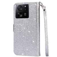 Funda Para Foxdock Elegante Funda Xiaomi 13T Pro/Xiaomi 13T Glitter Con Cremallera-Ideal Para El Uso Diario