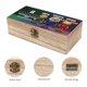 thumbnail image 3 of Zayu-theme Wooden Storage Box Rustic Wood Organizer Box Decorative Keepsake Box Multipurpose Desktop Storage Chest for Home Office Jewelry Trinkets Crafts Supplies, 3 of 6