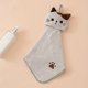 thumbnail image 1 of 1pc Cartoon Cat Hand Towel, Coral Fleece Pocket Cat Embroidered Washcloth, Bathroom Hanging Absorbent Towel, Kitchen Bathroom Dual-use Wipe Hand Towel, 1 of 5