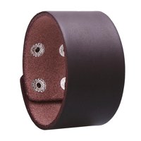 Ioensy - Pulsera Punk Hecho A Mano Regalos Ancho Vintage Moda Para Negocios Chicos Marido Marrón