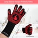 thumbnail image 2 of 1 par/2 guantes para barbacoa, guantes para asar, guantes resistentes al calor para horno, guantes ignífugos de cocina de 800 °C para asar, hornear, cocinar y soldar., 2 of 6