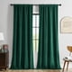 thumbnail image 1 of Cortinas Joydeco de terciopelo verde oscuro, 213 cm de longitud, 2 paneles, 1 of 7