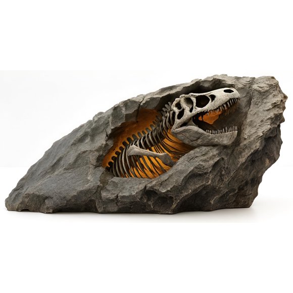 Escultura VEOJEIN Cueva Jurásica Réplica 3D de Fósil de T-Rex