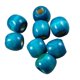 thumbnail image 1 of 100 piezas te?idas alrededor de cuentas de madera de madera para ni?os joyería artesanal bricolaje azul, 1 of 2
