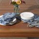 thumbnail image 2 of Placemats DII Paisley Outdoor - Juego de 6 unidades, para mesa, resistentes al agua, color azul, 2 of 3
