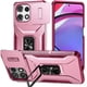 thumbnail image 1 of Funda Armada para Motorola Moto G Play 5G 2025 con Tapa Deslizante y Soporte Magnético Giratorio Rosa, 1 of 5